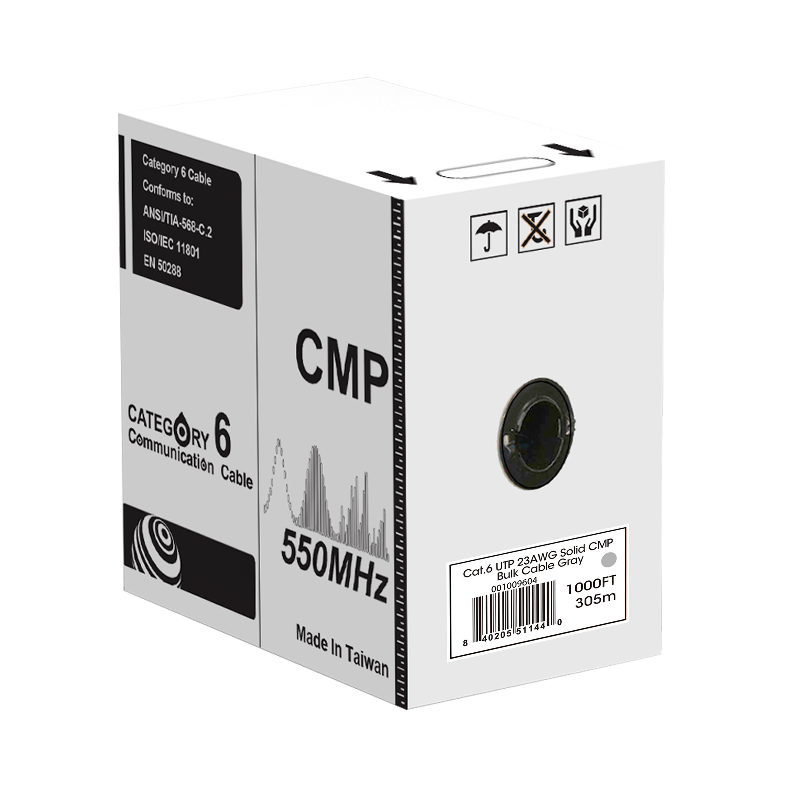 CAT6 UTP 23AWG Solid CMP bulk cable CAT6 UTP 23AWG Solid CMP bulk cable
